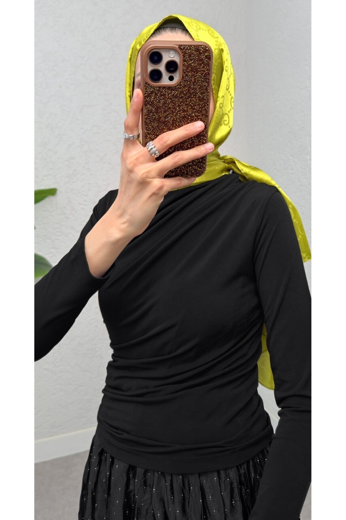 Kadın Büzgülü Dik Yaka Candy Bluz -0160
