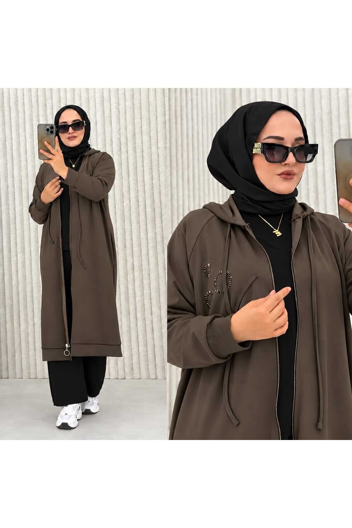 Kadın Oy-Ho Kumaş Boydan Fermuarlı Tunik -500 (SM 38-42) (LXL 44-46)