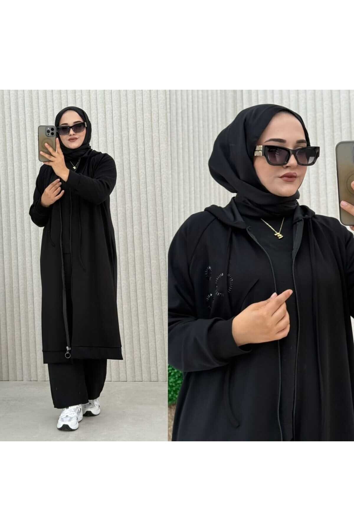 Kadın Oy-Ho Kumaş Boydan Fermuarlı Tunik -500 (SM 38-42) (LXL 44-46)