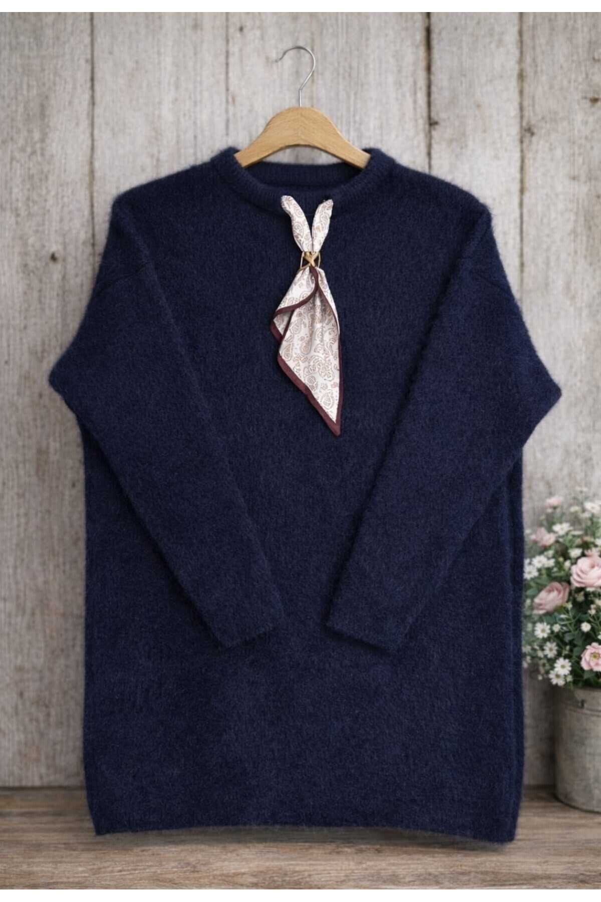 Kadın Sakallı Yumoş Kravatlı Tunik -0330