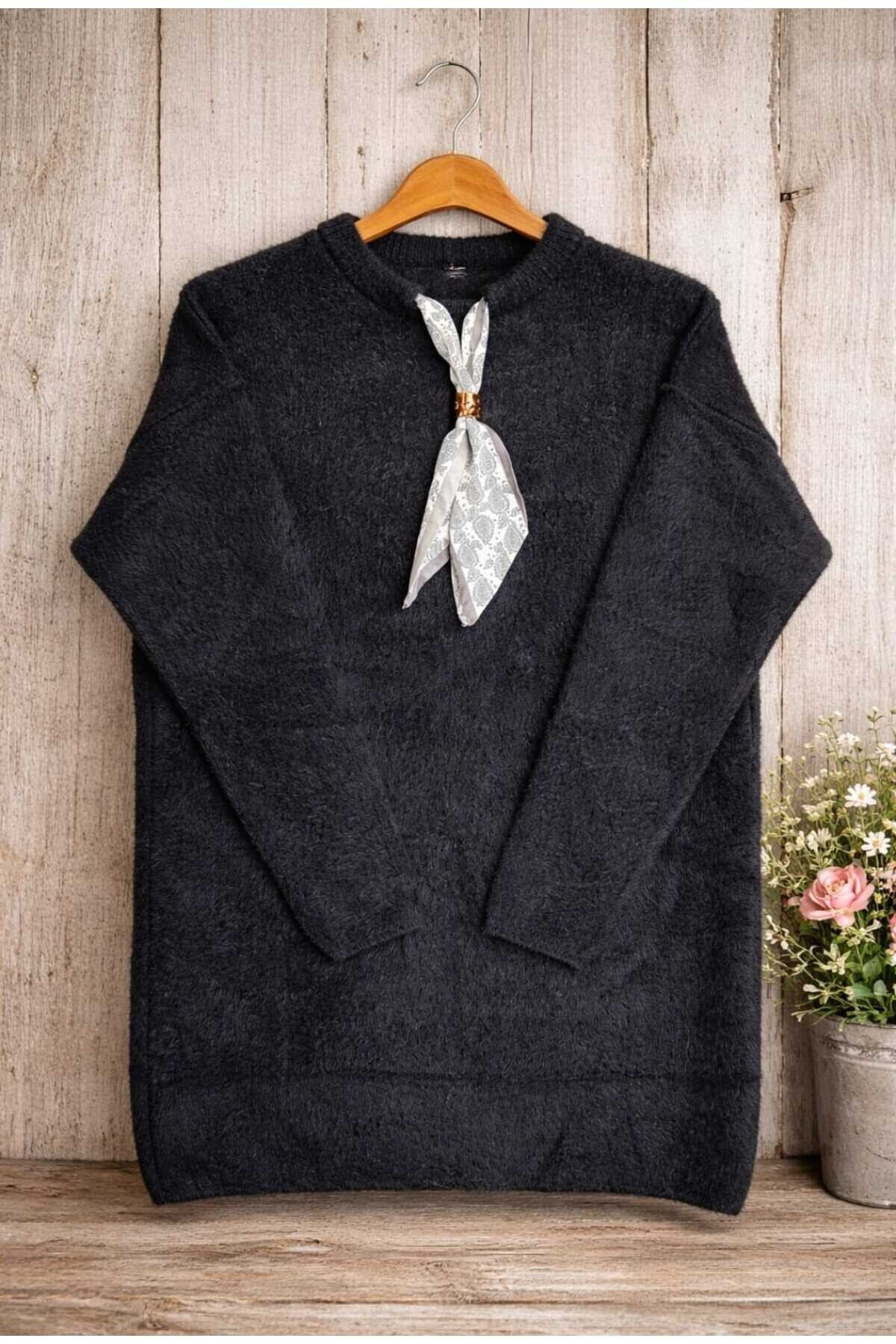 Kadın Sakallı Yumoş Kravatlı Tunik -0330
