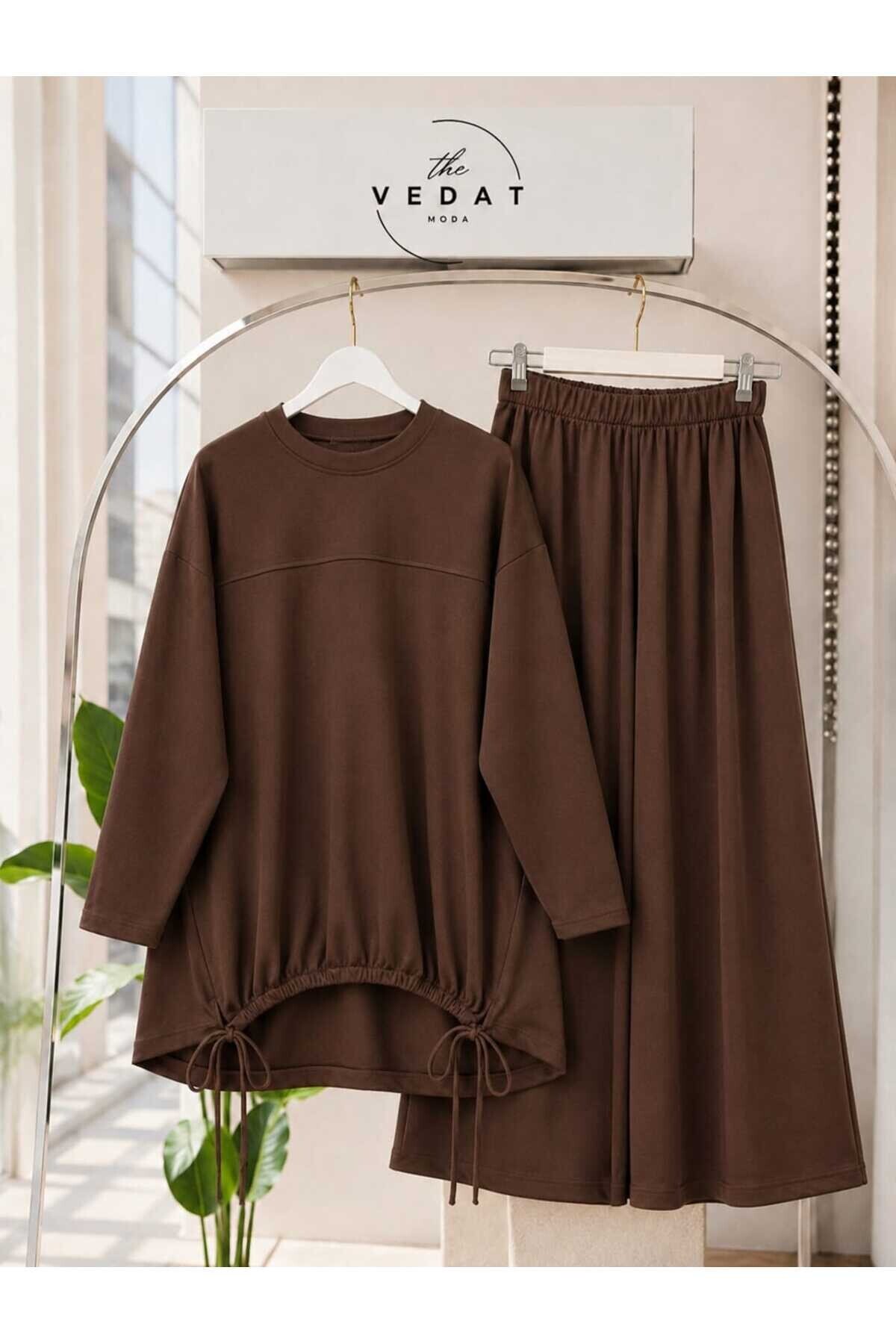 Kadın Tunik Altı Büzgülü Pantolon Takım -0550