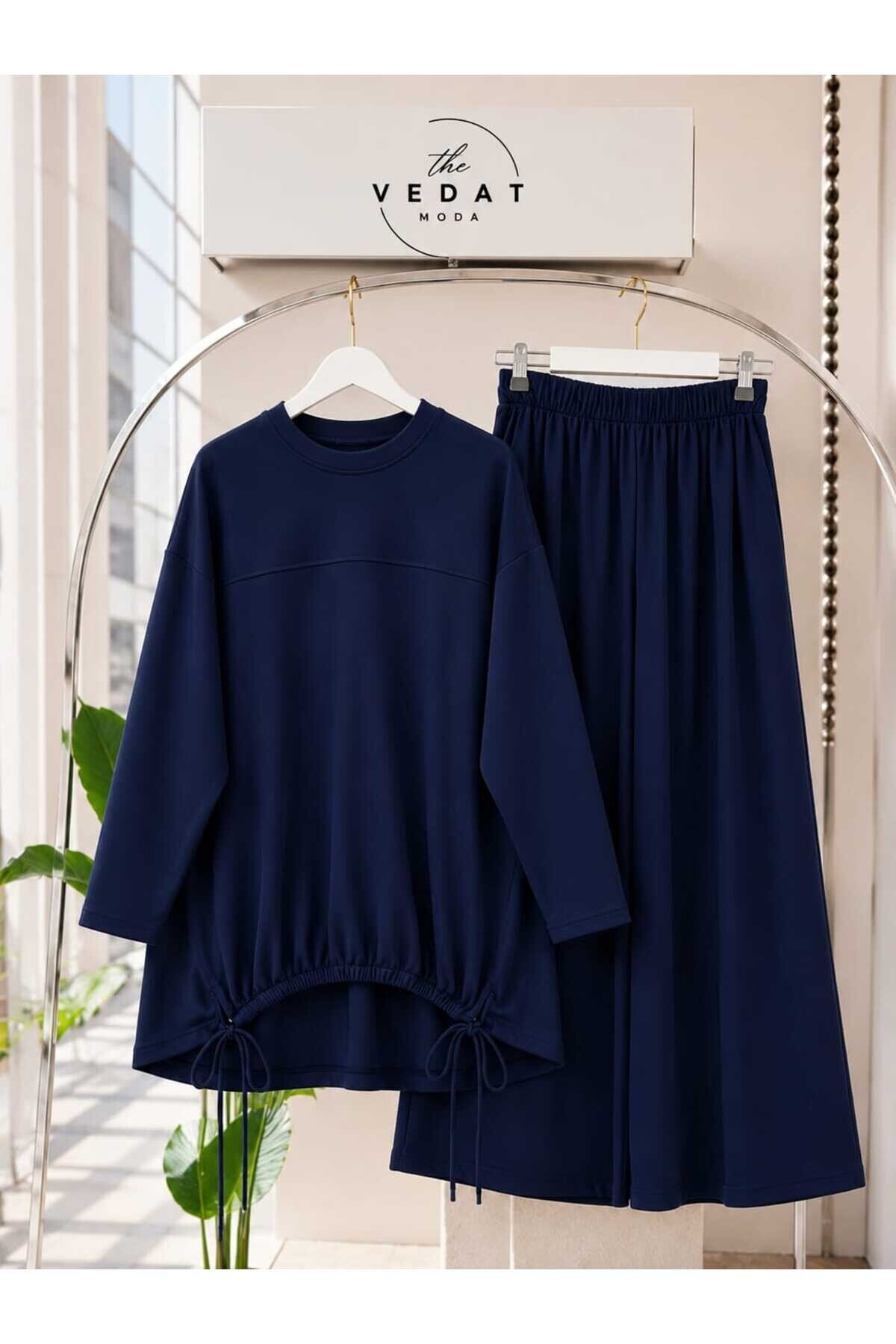 Kadın Tunik Altı Büzgülü Pantolon Takım -0550