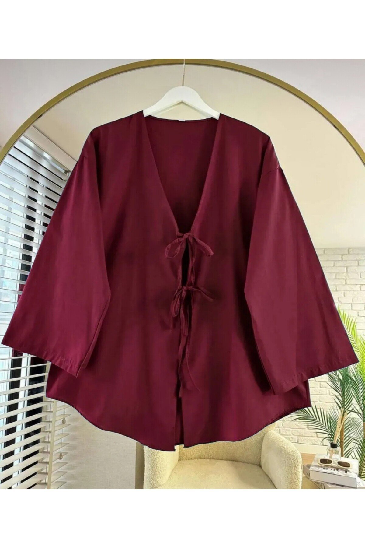 Önü Bağlamalı Kimono tunik oversize