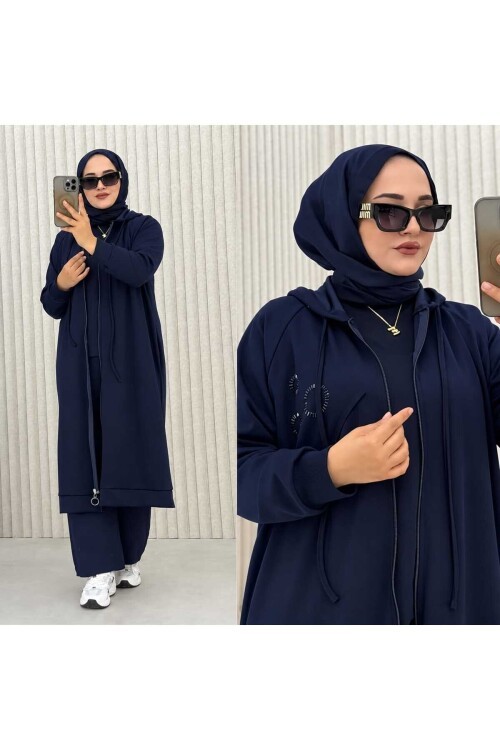 Kadın Oy-Ho Kumaş Boydan Fermuarlı Tunik -500 (SM 38-42) (LXL 44-46)