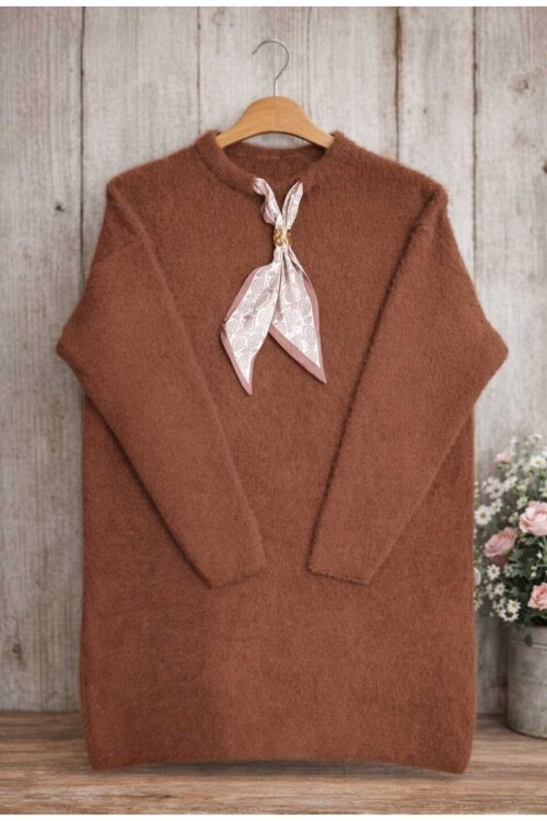 Kadın Sakallı Yumoş Kravatlı Tunik -0330