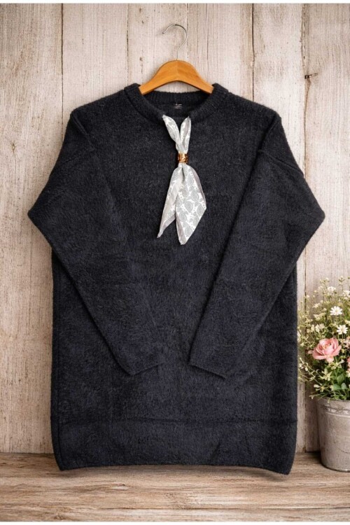 Kadın Sakallı Yumoş Kravatlı Tunik -0330