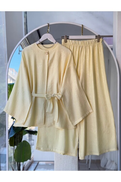 Kadın Tek Düğmeli Pantolon Takım -0650