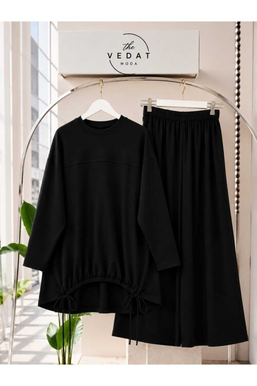 Kadın Tunik Altı Büzgülü Pantolon Takım -0550