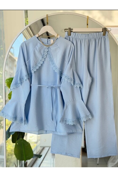 Kadın Tunik Detaylı Pantolon Takım -0600