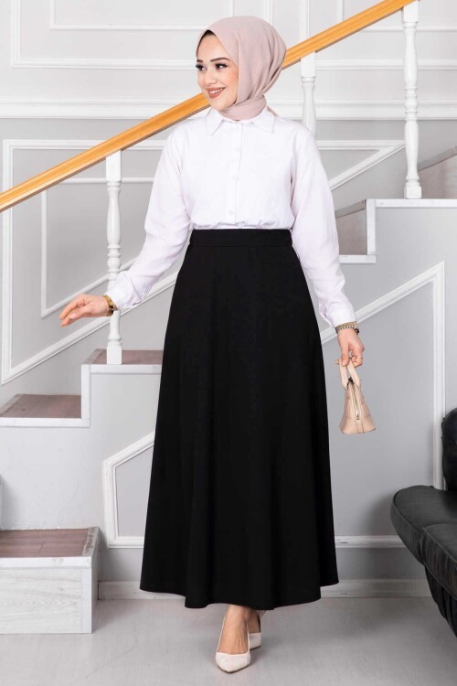Mevlana Tesettür Etek Lacivert