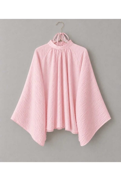Pembe Şifon Velissa Bluz